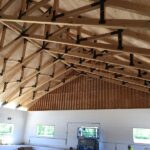 timber truss interior ceiling