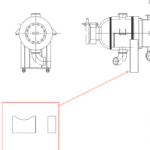 pressure vessel custom equipment saddle diagram drawing