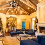 Building Products Plus scissor timber trusses residential interior