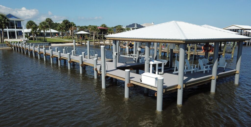 ecopile boathouse dock walkway